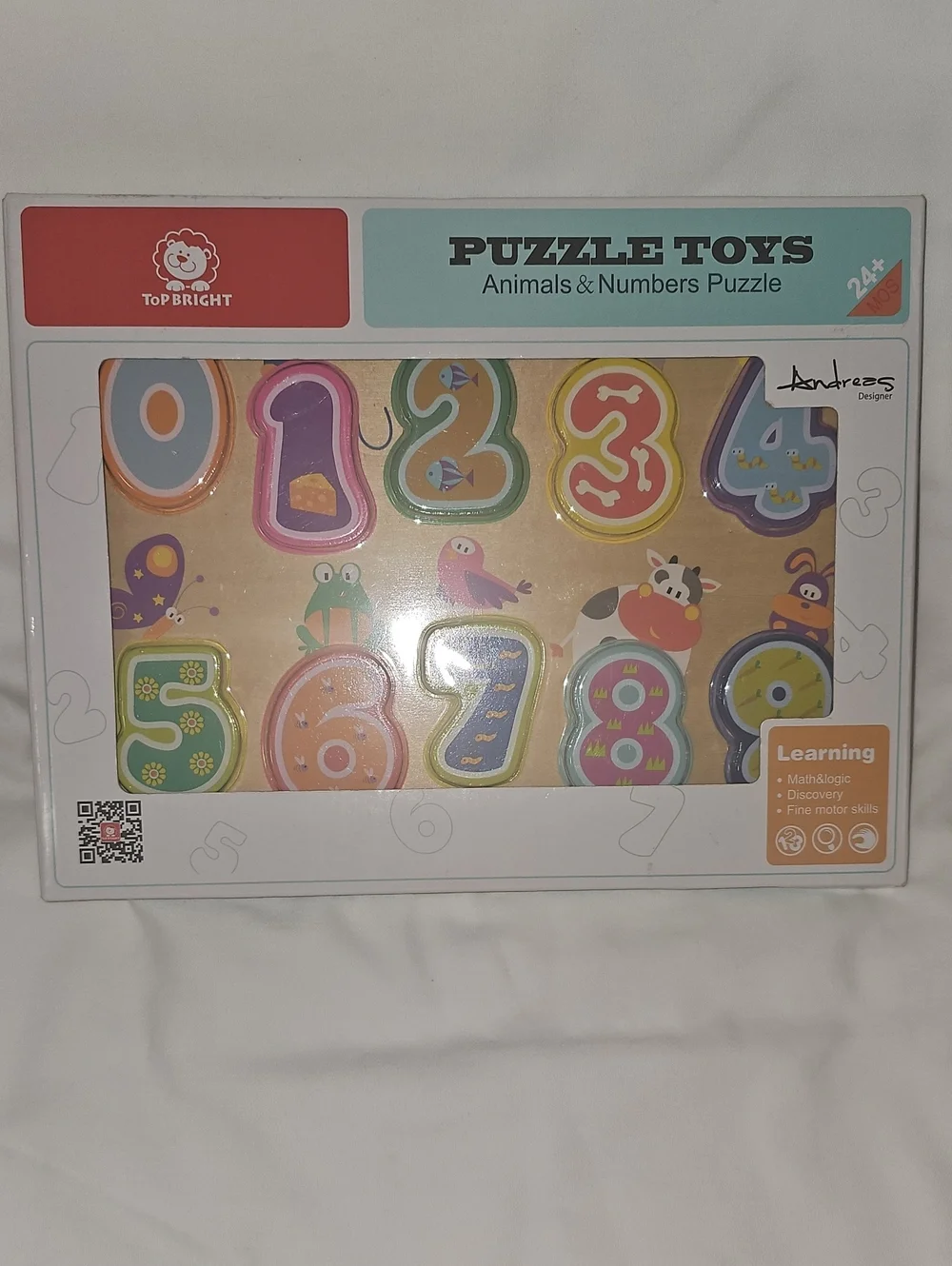 Top Bright Puzzle Toys Numbers Wooden Puzzle New